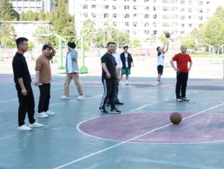 我院举办师生篮球友谊赛，共筑和...